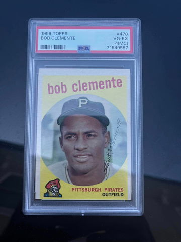 1959 Topps Roberto Clemente PSA 4 (MC)
