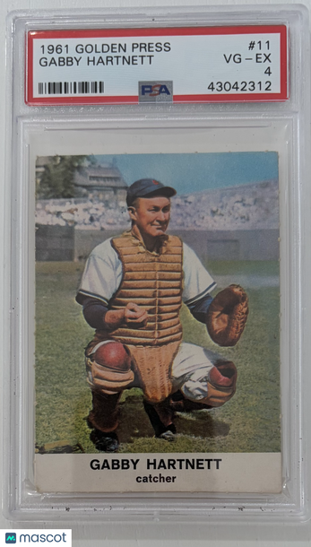 1961 Golden Press Gabby Hartnett #11 PSA 4