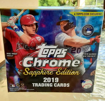 2019 Topps Chrome Sapphire Sealed Box