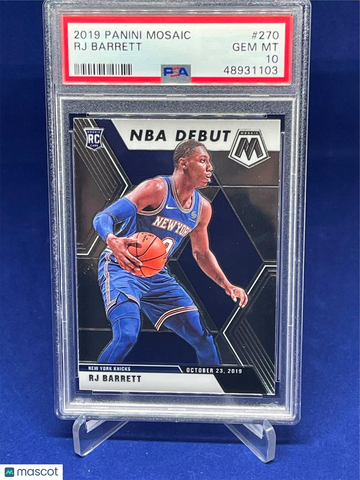 2019 Panini Mosaic RJ Barrett #270 PSA 10