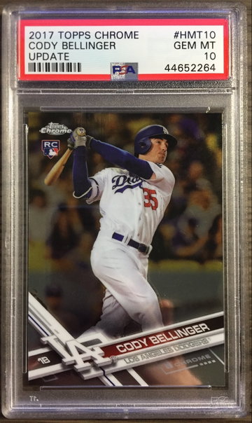 Cody Bellinger 2017 Topps Chrome Update HMT10 PSA 10