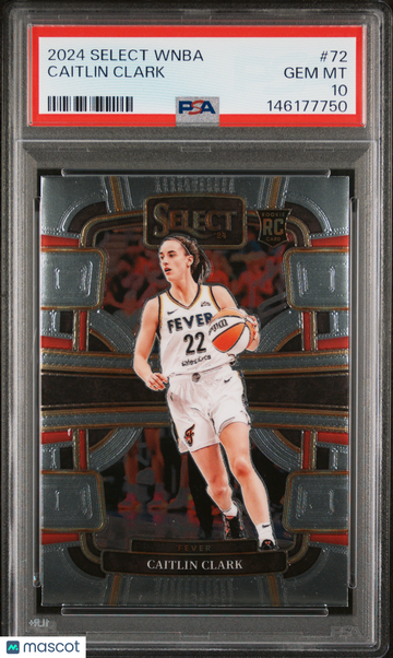 2024 Panini Select WNBA Caitlin Clark #72 Rookie Rookie PSA 10