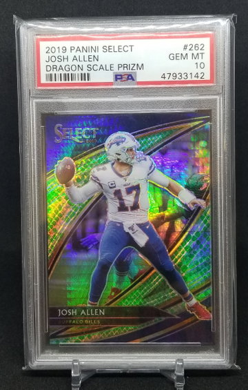 Josh Allen 2019 Select Dragon Scale Prizm psa 10