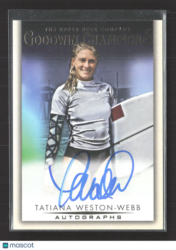 2021 Upper Deck Goodwin Champions Tatiana Weston-Webb #A-TW Autograph