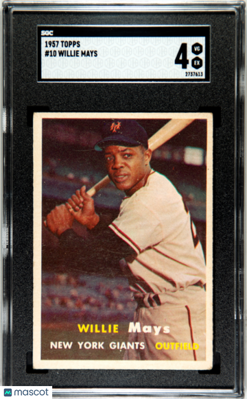 1957 Topps Willie Mays #10 SGC 4