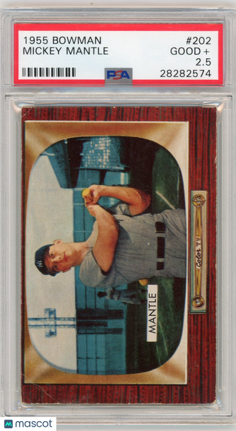 1955 Bowman Mickey Mantle #202 PSA 2.5