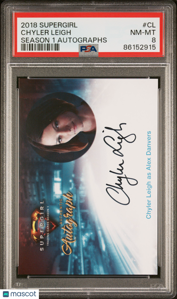 2018 Supergirl Season 1 Autographs Chyler Leigh #CL PSA 8