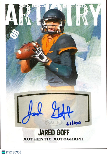 2016 SAGE Autographed Jared Goff Rookie
