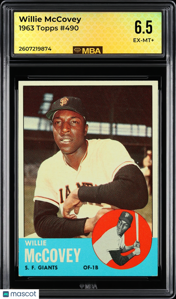 1963 Topps Willie McCovey #490 MBA 6.5