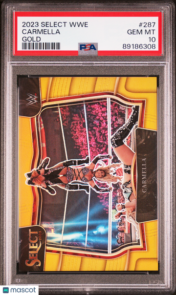 2023 Panini Select WWE Carmella #287 Gold Prizm PSA 10