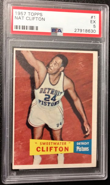 1957 Topps Nat Clifton #1 PSA 5