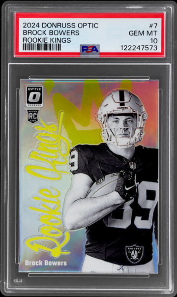 2024 Donruss Optic Brock Bowers Rookie Kings PSA 10