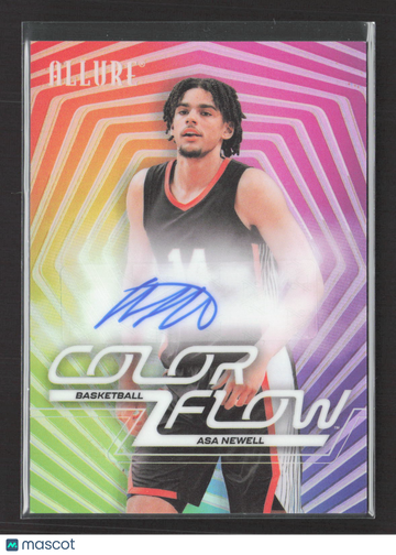 2025 Upper Deck Allure Color Flow Asa Newell #CFA-AN Full Rainbow Full Rainbow Auto Auto