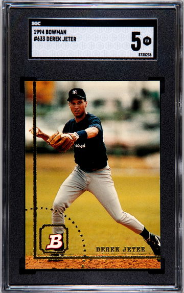 Derek Jeter 1994 Bowman #633 SGC 5