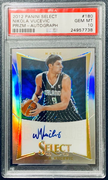 2012-13 Select Nikola Vucevic Auto Prizm RC /199 PSA 10 POP 4