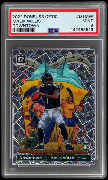 2022 Donruss Optic Malik Willis Downtown PSA 9 RC