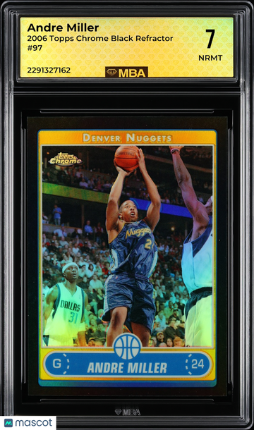 2006 Topps Chrome Andre Miller #97 Black Refractor /99 MBA 7