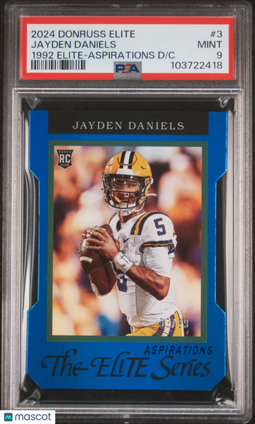 2024 Panini Donruss Elite 1992 Elite Rookies Jayden Daniels #3 '92 RKS Aspirations C /99 PSA 9