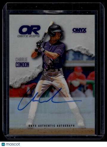 2025 Onyx Rips Charlie Condon #RAB-CHCO Refractor Autographs AU
