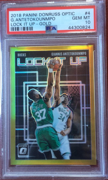 Giannis Antetokounmpo Optic Gold Prizm