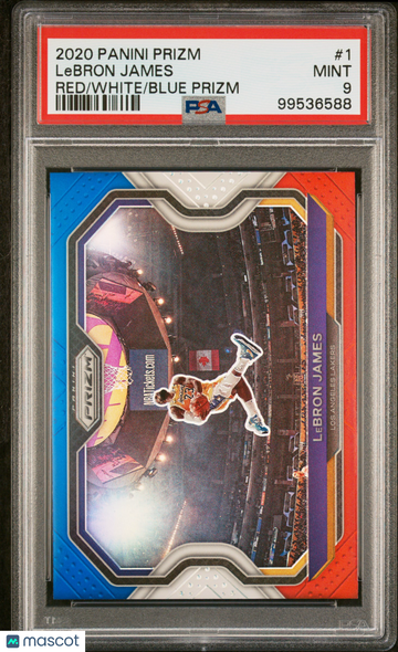 2020 Panini Prizm LeBron James #1 Red White Blue