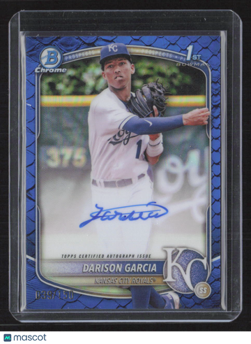 2025 Chrome Darison Garcia Blue Refractor Auto /150