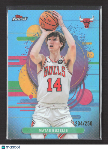 2026 Topps Finest Matas Buzelis #184 Blue 234/250