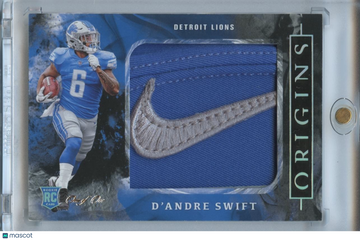 2020 D'Andre Swift Patch Rookie Panini Authentic