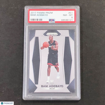 2017 Panini Prizm Bam Adebayo #51 PSA 8