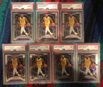 LeBron James 2019 Prizm PSA Lot