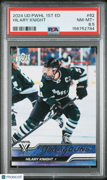 2024 Upper Deck Pwhl 1st Edition Hilary Knight #62 Young Guns PSA 8.5