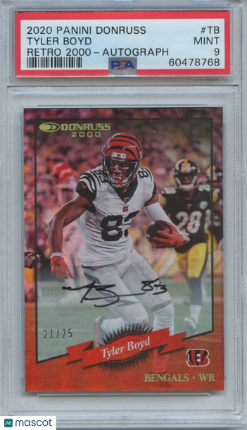 2020 Panini Donruss Retro 2000 Tyler Boyd #TB Retro PSA 9