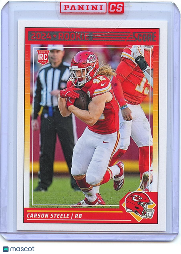 Carson Steele 2024 Score Rookie Kansas City Chiefs