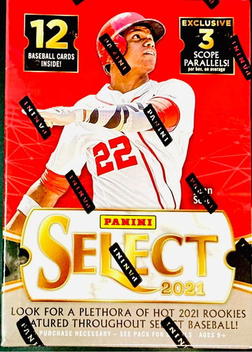 2021 Panini Select Blaster Box- 12 cards per box- Rookies/ Autos/ Scope Parallels/ 