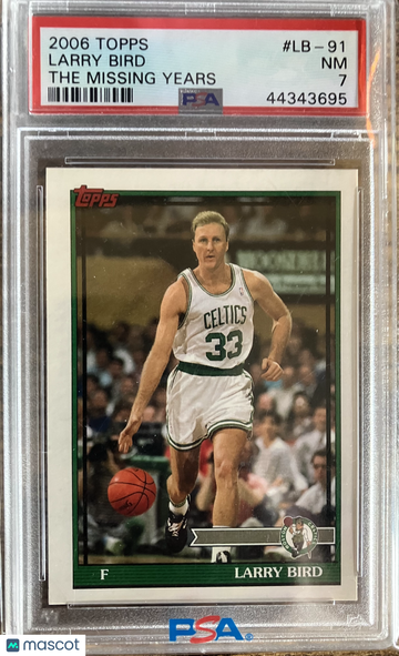 2006 Topps Larry Bird The Missing Years Larry Bird #LB-91 PSA 7
