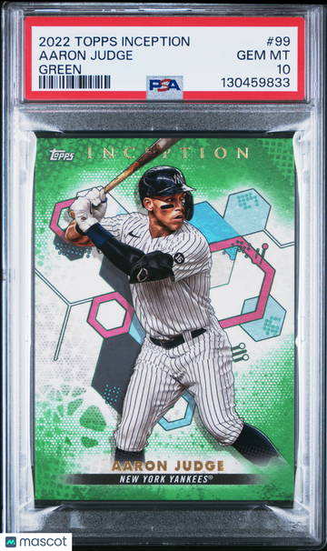 2022 Topps Inception Aaron Judge #99 Green PSA 10