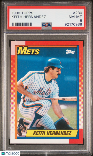 1990 Topps Keith Hernandez #230 PSA 8