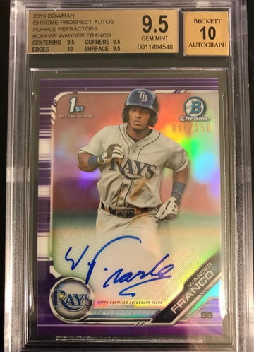 Wander Franco Bowman Chrome Purple 