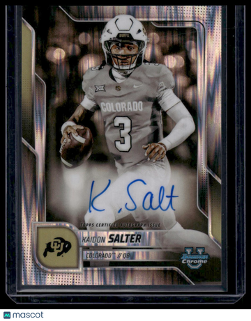 2025 Topps Bowman University Chrome Football Kaidon Salter #BCA-KSA Stealth Bowman