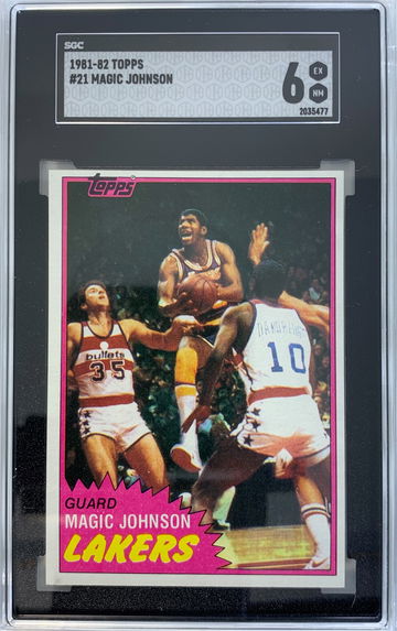 1981-82 Topps Magic Johnson SGC 6 EX-NM