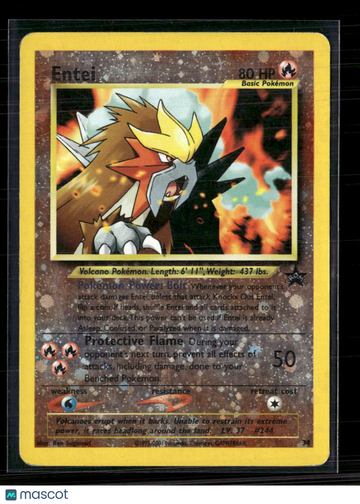 2001 Wizards Entei Holo Black Star Promo #34