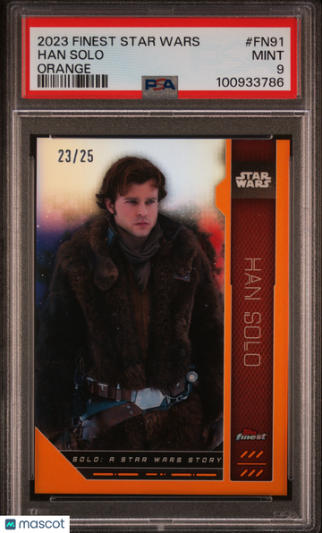 2023 Topps Finest Star Wars Han Solo #FN91 PSA 9