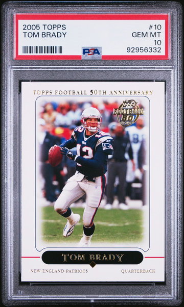 2005 Topps Tom Brady #10 PSA 10