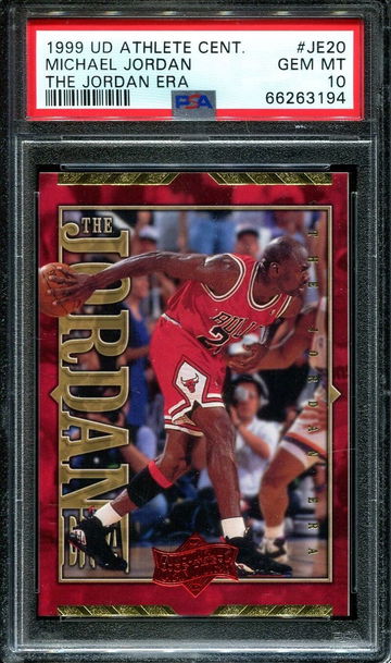 1999 Upper Deck UD Athlete of the Century The Jordan Era JE20 Michael Jordan Chicago Bulls PSA 10 Gem Mint