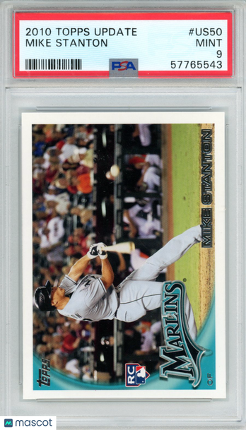 2010 Topps Update Mike Stanton #US50 PSA 9