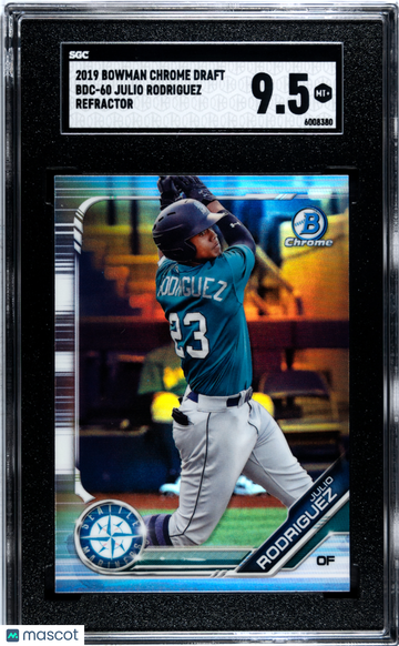 2019 Bowman Chrome Draft Julio Rodriguez #BDC-60 Refractor SGC 9.5