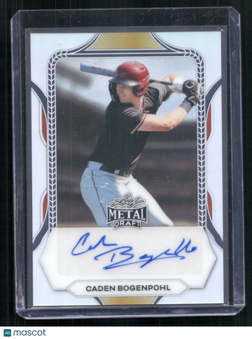 2026 Leaf Metal Draft Caden Bogenpohl #BA-CB1 AUTOGRAPHED
