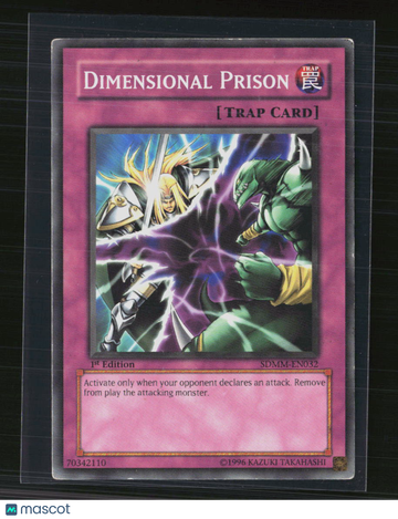 Structure Deck: Marik Dimensional Prison Trap Card 1st Edition