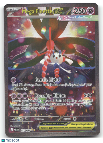 2026 Mega Evolution Chaos Rising Mega Floette ex Secret Rare #117/086