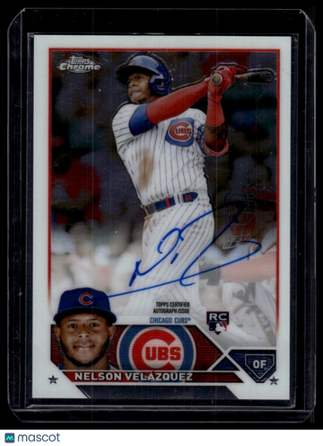 2023 Topps Chrome Nelson Velázquez #RA-NVE Rookie Autographs AU